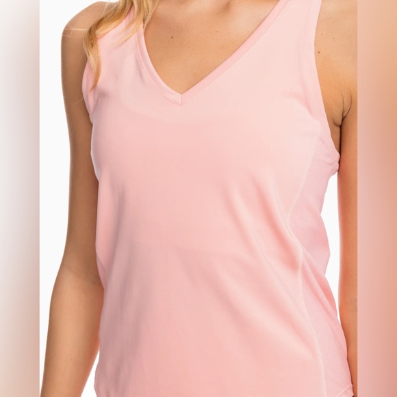 New Southern Tide Nelli Skip Stripe Tank Top Quartz Pink - Picture 2 of 5